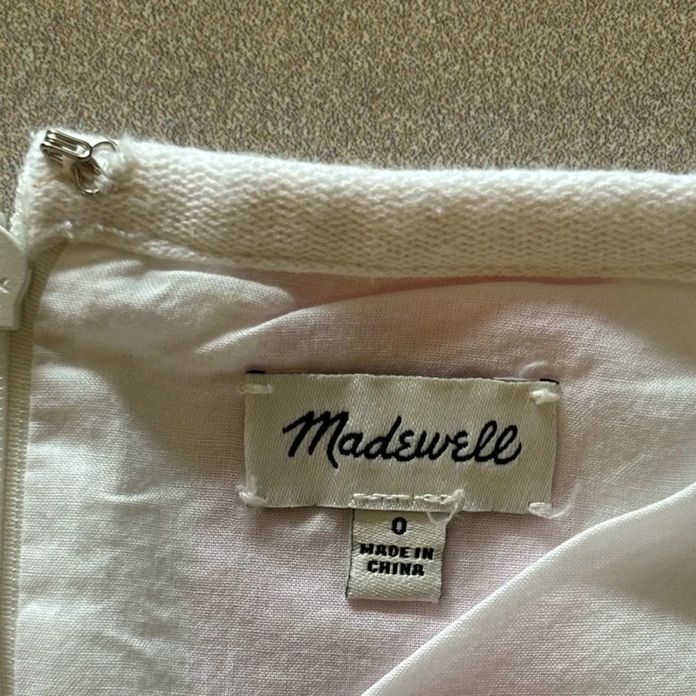 MADEWELL Gamine Skirt in Cara Stripe Pink/White Size 0